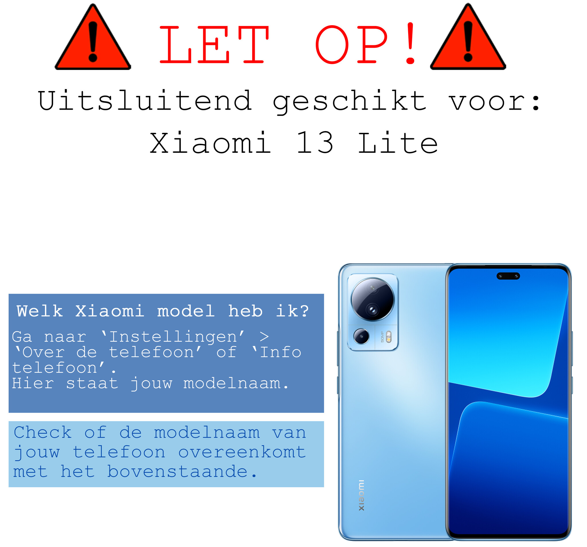 BASEY. Hoes Geschikt voor Xiaomi 13 Lite Hoesje Shock Proof Case Hoes Siliconen Met 2x Screenprotector - Hoesje Geschikt voor Xiaomi 13 Lite Hoes Cover Shockproof - Transparant