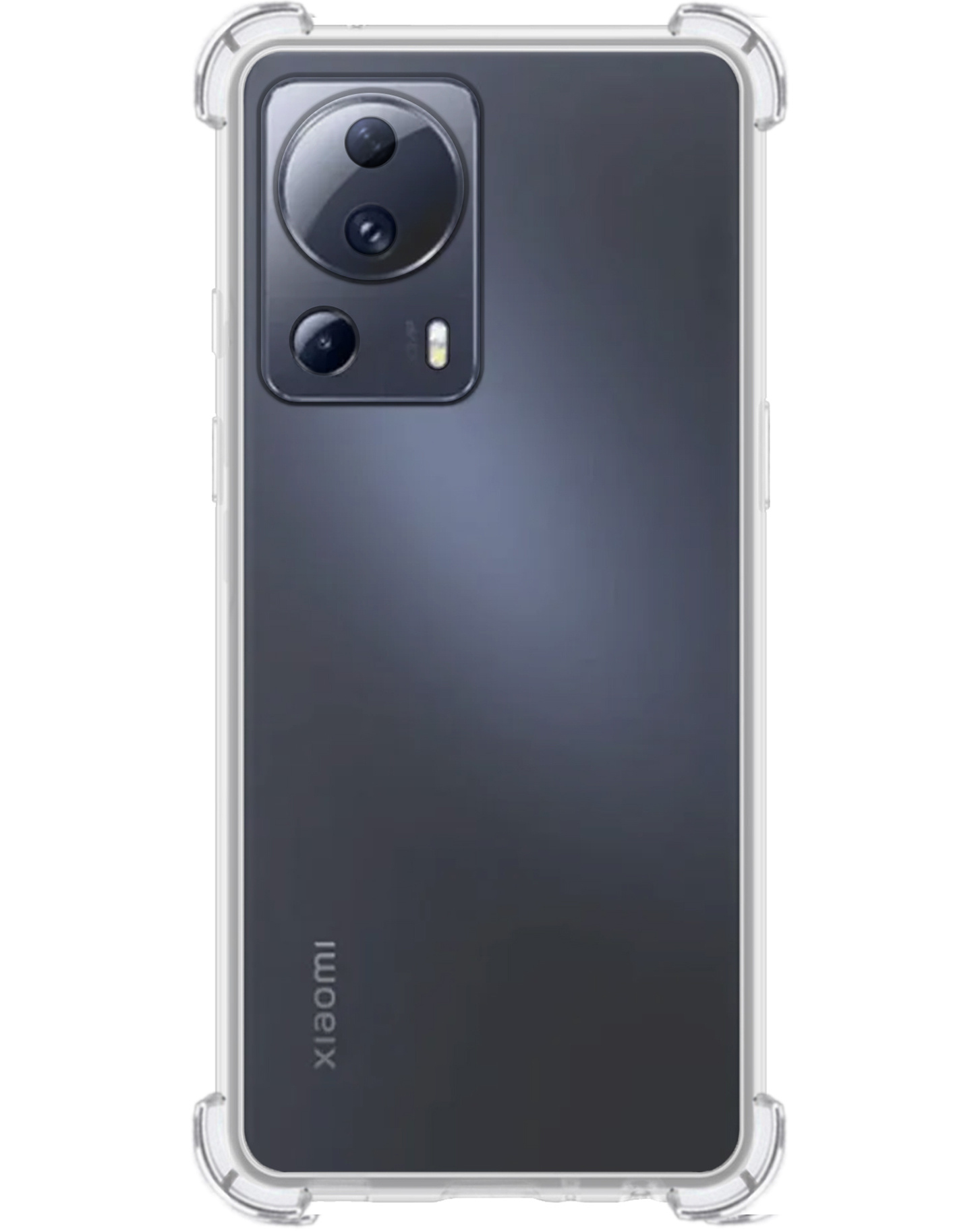 BASEY. Hoes Geschikt voor Xiaomi 13 Lite Hoesje Shock Proof Case Hoes Siliconen Met 2x Screenprotector - Hoesje Geschikt voor Xiaomi 13 Lite Hoes Cover Shockproof - Transparant