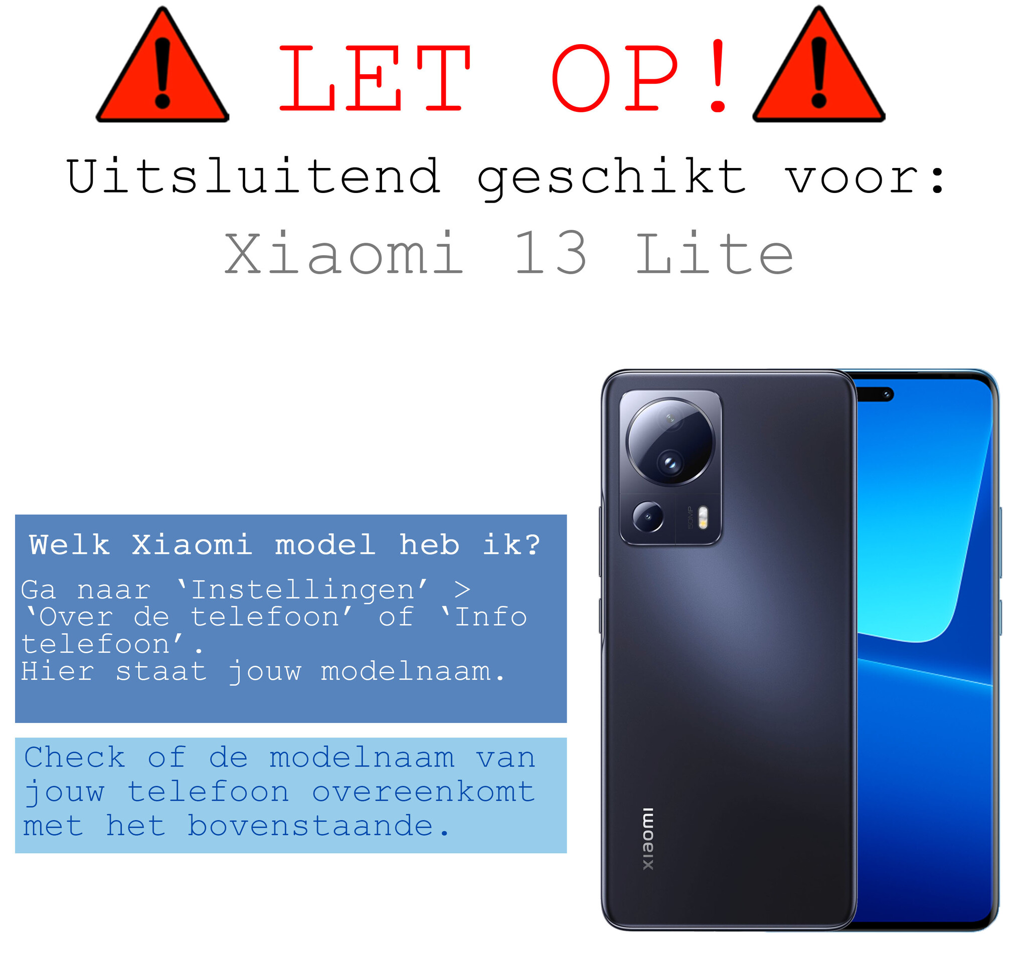 BASEY. Hoes Geschikt voor Xiaomi 13 Lite Hoesje Siliconen Back Cover Case - Hoesje Geschikt voor Xiaomi 13 Lite Hoes Cover Hoesje - Transparant