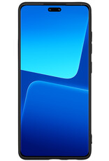 BASEY. Hoes Geschikt voor Xiaomi 13 Lite Hoesje Siliconen Back Cover Case - Hoesje Geschikt voor Xiaomi 13 Lite Hoes Cover Hoesje - Zwart