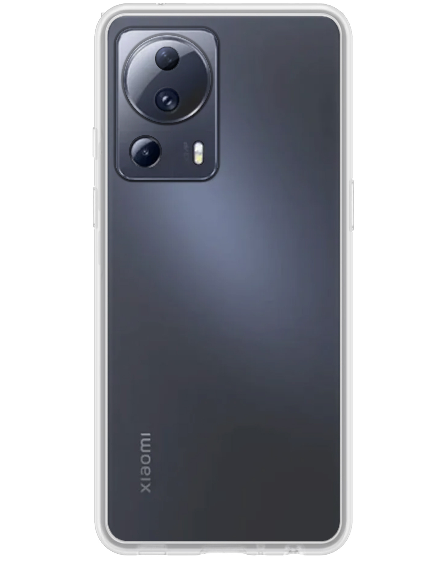 BASEY. Hoes Geschikt voor Xiaomi 13 Lite Hoesje Siliconen Back Cover Case - Hoesje Geschikt voor Xiaomi 13 Lite Hoes Cover Hoesje - Transparant - 2 Stuks