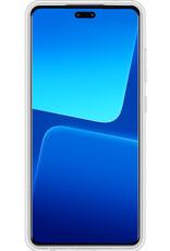 BASEY. Hoes Geschikt voor Xiaomi 13 Lite Hoesje Siliconen Back Cover Case Met Screenprotector - Hoesje Geschikt voor Xiaomi 13 Lite Hoes Cover Hoesje - Transparant
