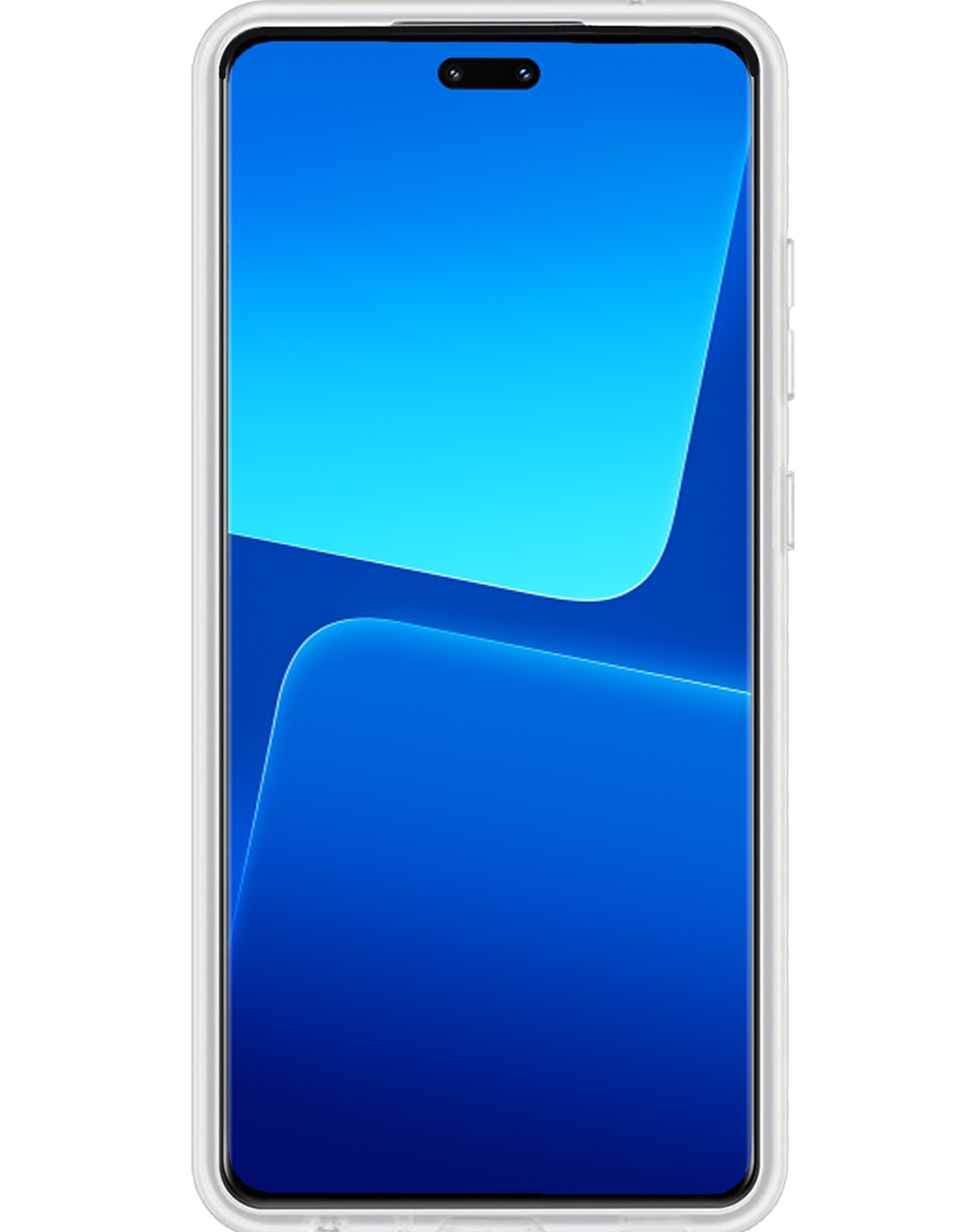 BASEY. Hoes Geschikt voor Xiaomi 13 Lite Hoesje Siliconen Back Cover Case Met Screenprotector - Hoesje Geschikt voor Xiaomi 13 Lite Hoes Cover Hoesje - Transparant
