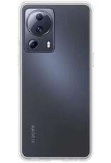 BASEY. Hoes Geschikt voor Xiaomi 13 Lite Hoesje Siliconen Back Cover Case Met 2x Screenprotector - Hoesje Geschikt voor Xiaomi 13 Lite Hoes Cover Hoesje - Transparant