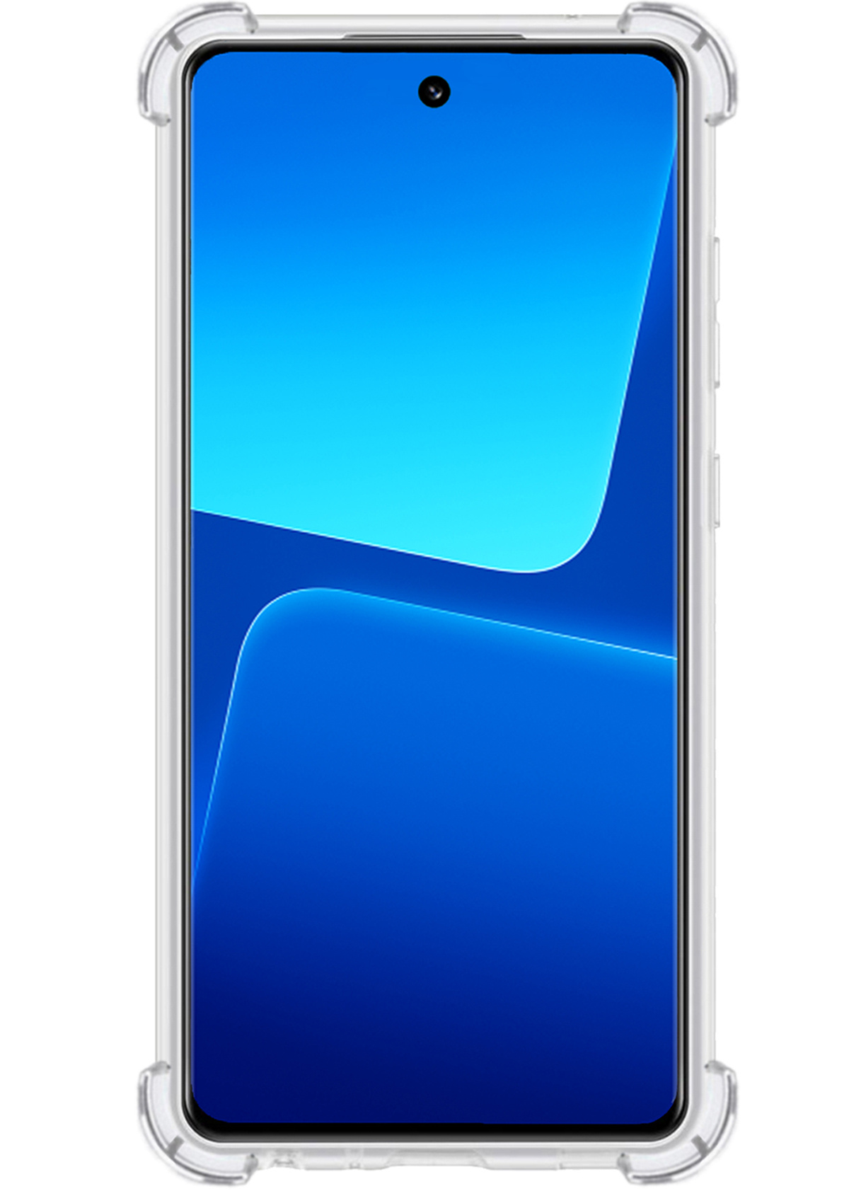 BASEY. Hoes Geschikt voor Xiaomi 13 Pro Hoesje Shock Proof Case Hoes Siliconen Met 2x Screenprotector - Hoesje Geschikt voor Xiaomi 13 Pro Hoes Cover Shockproof - Transparant