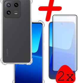 BASEY. BASEY. Xiaomi 13 Pro Hoesje Shockproof Met 2x Screenprotector