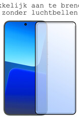 BASEY. Hoes Geschikt voor Xiaomi 13 Pro Hoesje Siliconen Back Cover Case Met 2x Screenprotector - Hoesje Geschikt voor Xiaomi 13 Pro Hoes Cover Hoesje - Zwart