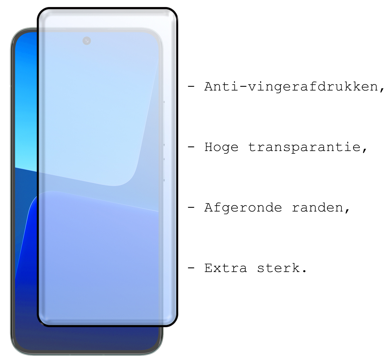 BASEY. Screenprotector Geschikt voor Xiaomi 13 Pro Screenprotector Beschermglas Full Cover - Screenprotector Geschikt voor Xiaomi 13 Pro Screen Protector Full Cover