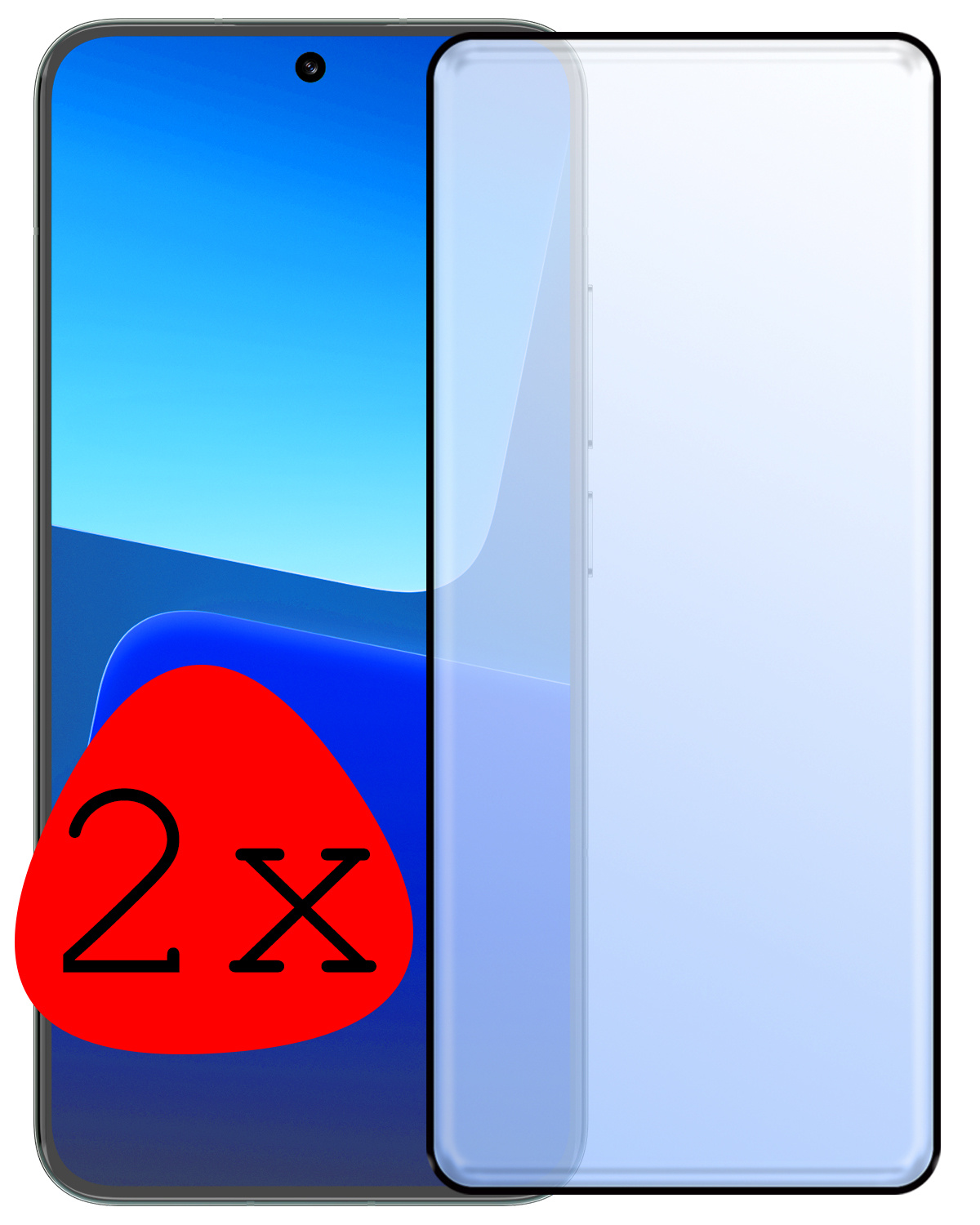 BASEY. Screenprotector Geschikt voor Xiaomi 13 Pro Screenprotector Beschermglas Full Cover - Screenprotector Geschikt voor Xiaomi 13 Pro Screen Protector Full Cover - 2 Stuks