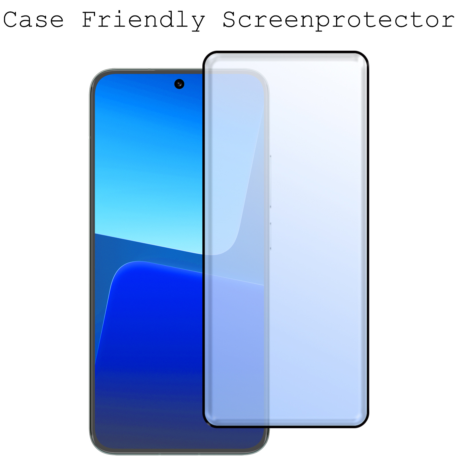BASEY. Screenprotector Geschikt voor Xiaomi 13 Pro Screenprotector Beschermglas Full Cover - Screenprotector Geschikt voor Xiaomi 13 Pro Screen Protector Full Cover - 2 Stuks