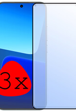 BASEY. Screenprotector Geschikt voor Xiaomi 13 Pro Screenprotector Beschermglas Full Cover - Screenprotector Geschikt voor Xiaomi 13 Pro Screen Protector Full Cover - 3 Stuks