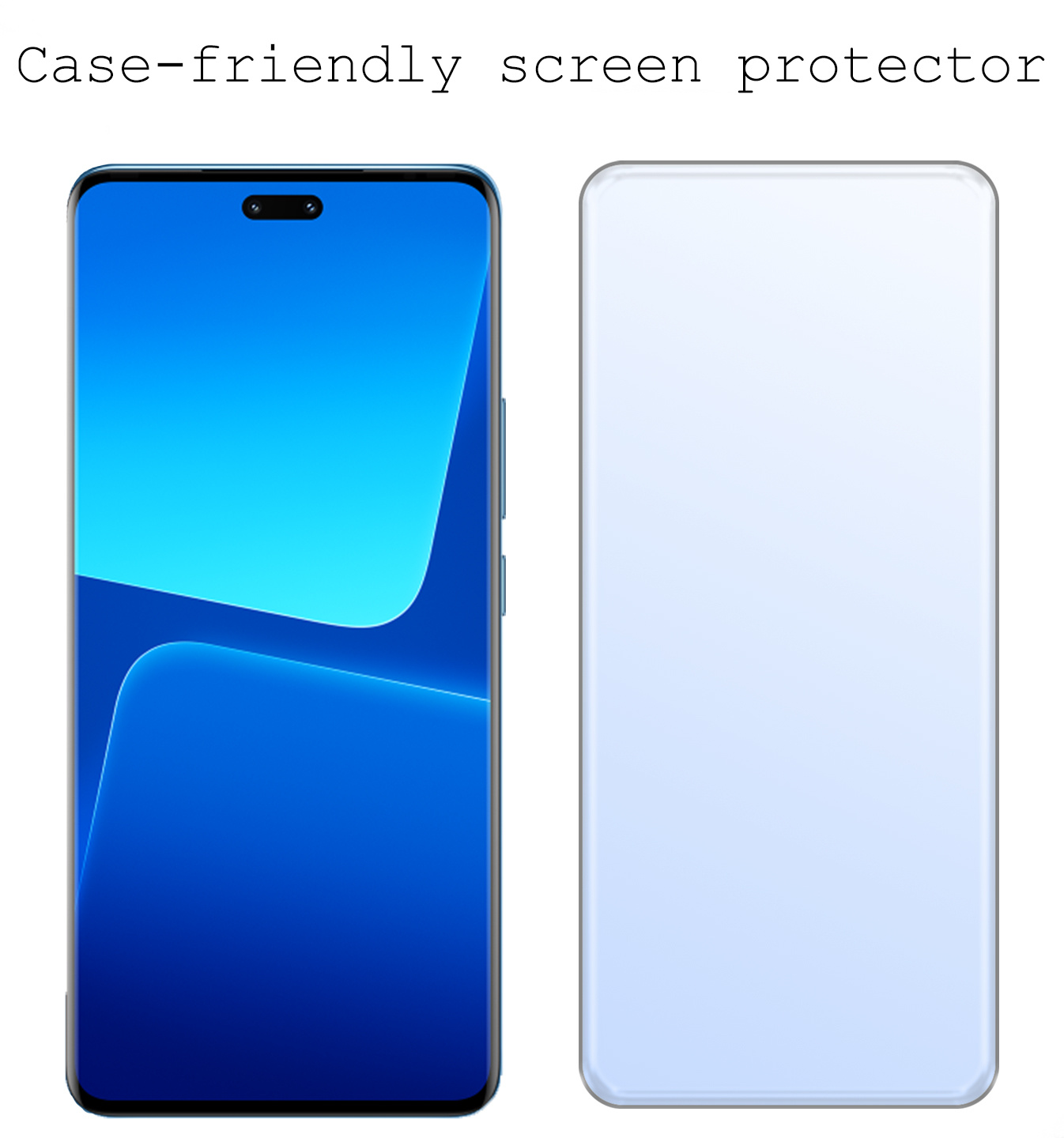 BASEY. Screenprotector Geschikt voor Xiaomi 13 Lite Screenprotector Tempered Glass - Screenprotector Geschikt voor Xiaomi 13 Lite Beschermglas Screen Protector Glas - 2 Stuks
