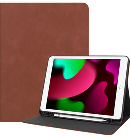Nomfy Nomfy Luxe Lederen iPad 10.2 2020 Hoes - Bruin
