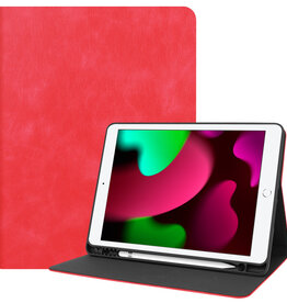 Nomfy Nomfy Luxe Lederen iPad 10.2 2019 Hoes - Rood
