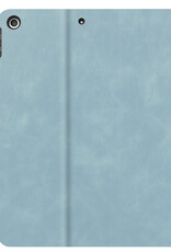 Nomfy Hoes Geschikt voor iPad 10.2 2019 Hoesje Book Case Luxe Hard Cover Hoes Met Uitsparing Geschikt voor Apple Pencil - Hoesje Geschikt voor iPad 7 Hoes Hardcover - Lichtblauw
