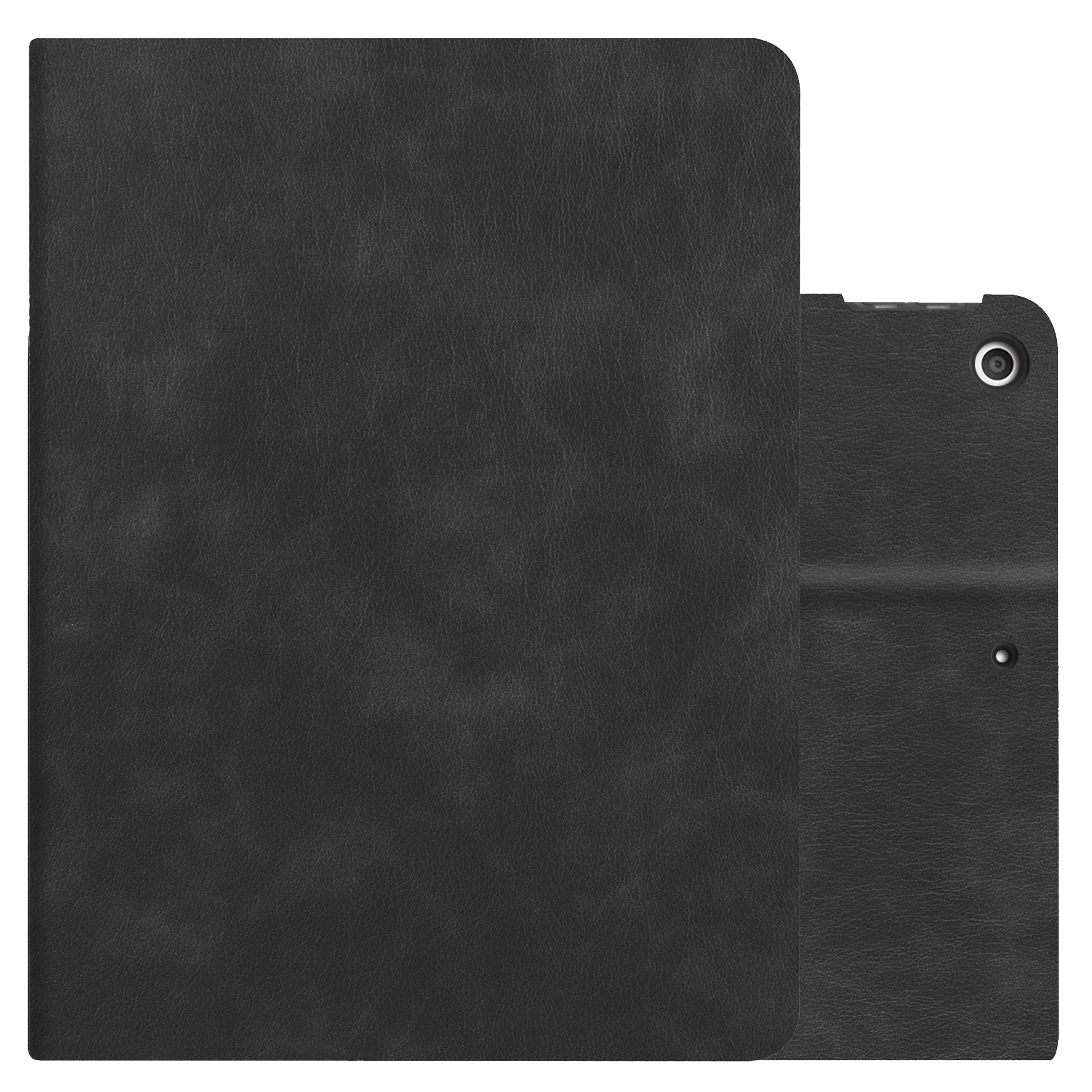 NoXx Hoesje Geschikt voor iPad 10.2 2021 Hoesje Hardcover Hoes Book Case Met Uitsparing Geschikt voor Apple Pencil - Zwart