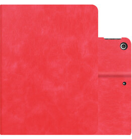 NoXx NoXx Luxe Lederen iPad 10.2 2021 Hoes - Rood