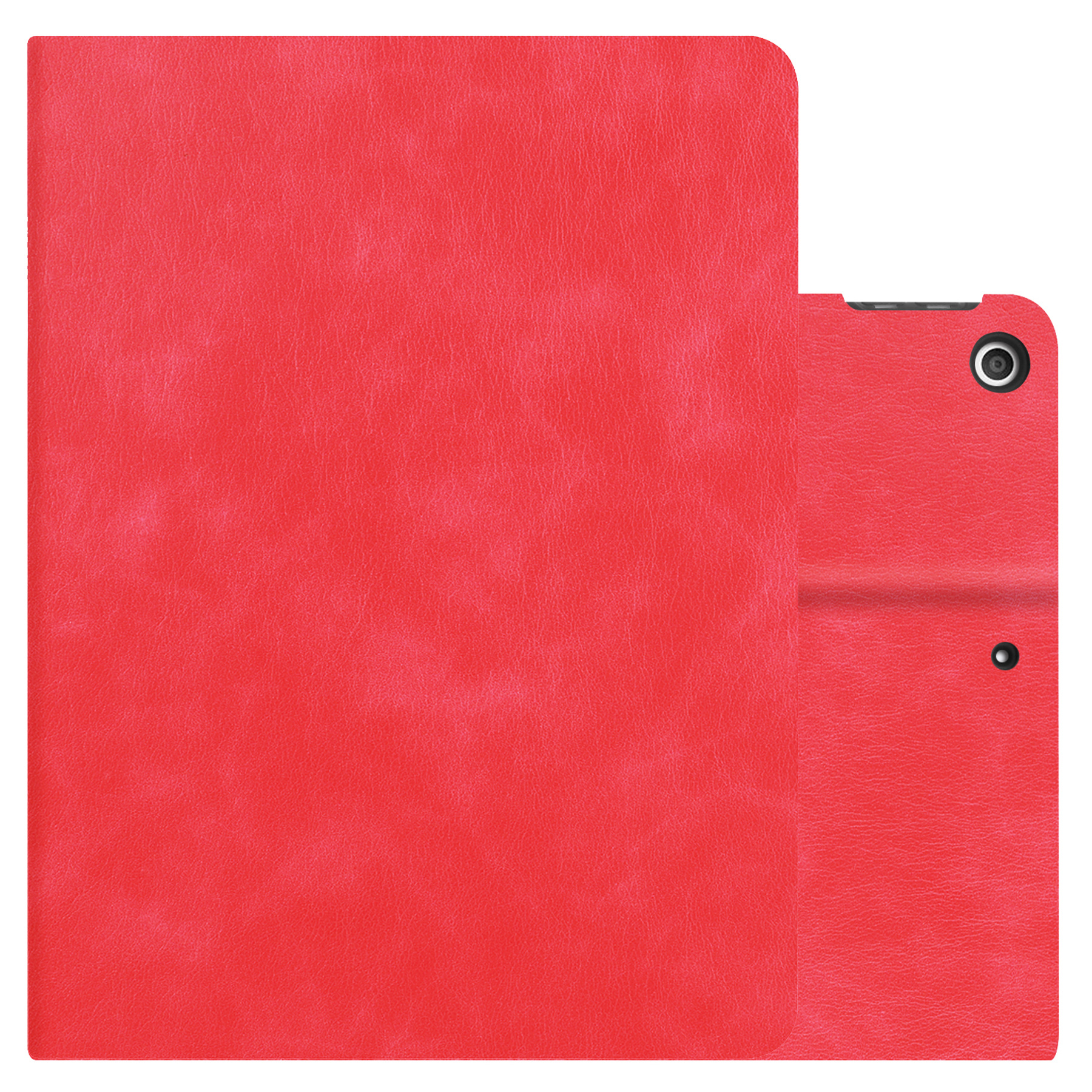 NoXx Hoesje Geschikt voor iPad 10.2 2020 Hoesje Hardcover Hoes Book Case Met Uitsparing Geschikt voor Apple Pencil - Rood