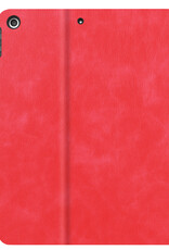NoXx Hoesje Geschikt voor iPad 10.2 2020 Hoesje Hardcover Hoes Book Case Met Uitsparing Geschikt voor Apple Pencil - Rood