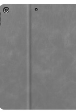 NoXx Hoesje Geschikt voor iPad 10.2 2020 Hoesje Hardcover Hoes Book Case Met Uitsparing Geschikt voor Apple Pencil - Grijs