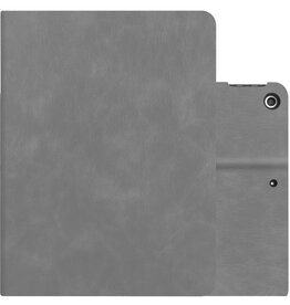 NoXx NoXx Luxe Lederen iPad 10.2 2019 Hoes - Grijs