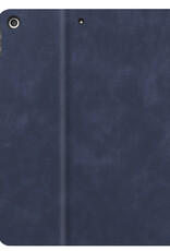 NoXx Hoesje Geschikt voor iPad 10.2 2019 Hoesje Hardcover Hoes Book Case Met Uitsparing Geschikt voor Apple Pencil - Donkerblauw