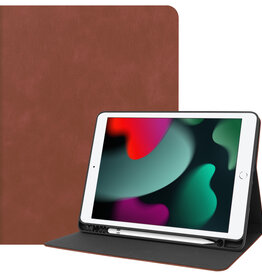 BASEY. BASEY. Luxe Lederen iPad 10.2 2021 Hoes - Bruin