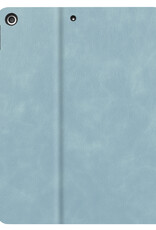 BASEY. Hoesje Geschikt voor iPad 10.2 2020 Hoes Case Luxe Hoesje Hard Cover - Hoes Geschikt voor iPad 8 Hoesje Bookcase Met Uitsparing Geschikt voor Apple Pencil - Lichtblauw