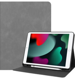 BASEY. BASEY. Luxe Lederen iPad 10.2 2020 Hoes - Grijs