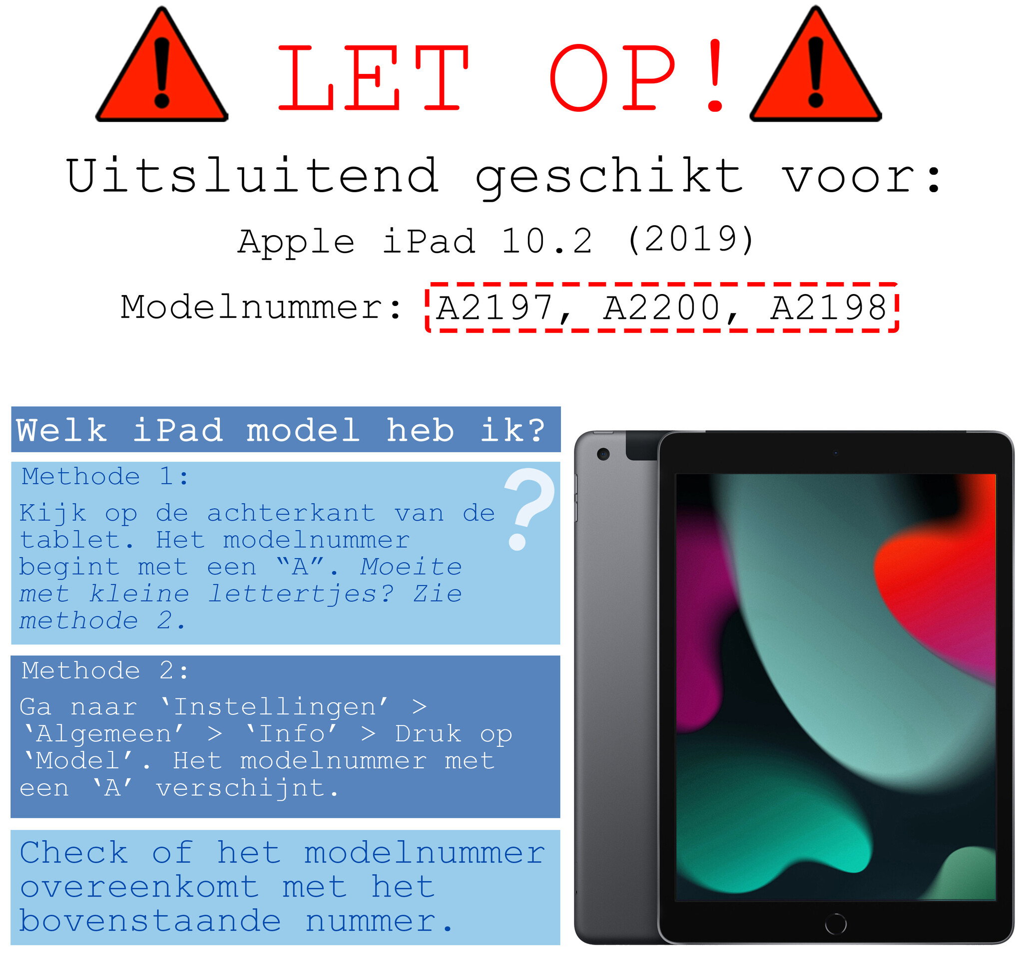 BASEY. Hoesje Geschikt voor iPad 10.2 2019 Hoes Case Luxe Hoesje Hard Cover - Hoes Geschikt voor iPad 7 Hoesje Bookcase Met Uitsparing Geschikt voor Apple Pencil - Zwart