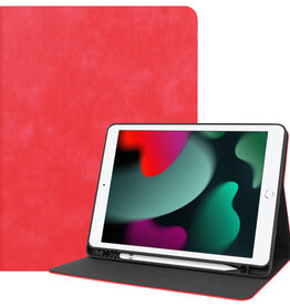BASEY. BASEY. Luxe Lederen iPad 10.2 2019 Hoes - Rood