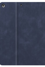 BASEY. Hoesje Geschikt voor iPad 10.2 2020 Hoes Case Luxe Hoesje Hard Cover Met Screenprotector - Hoes Geschikt voor iPad 8 Hoesje Bookcase Met Uitsparing Geschikt voor Apple Pencil - Donkerblauw