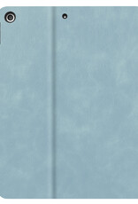 BASEY. Hoesje Geschikt voor iPad 10.2 2020 Hoes Case Luxe Hoesje Hard Cover Met Screenprotector - Hoes Geschikt voor iPad 8 Hoesje Bookcase Met Uitsparing Geschikt voor Apple Pencil - Lichtblauw