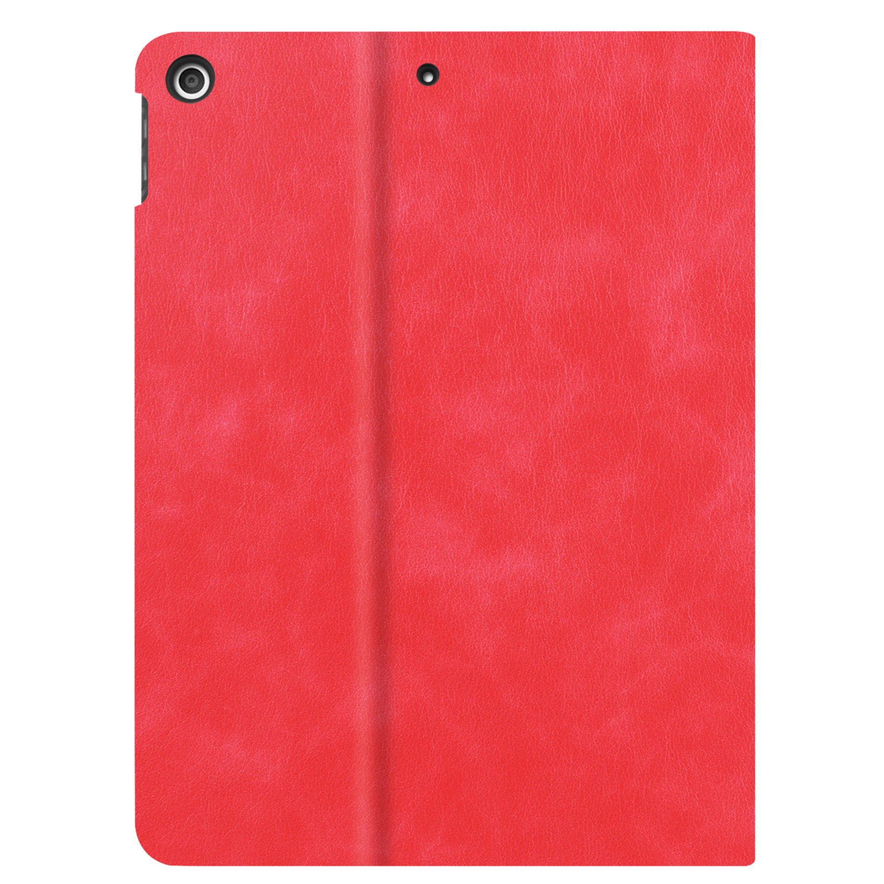 Nomfy Hoes Geschikt voor iPad 10.2 2021 Hoesje Book Case Luxe Cover Hoes Met Uitsparing Geschikt voor Apple Pencil Met Screenprotector - Hoesje Geschikt voor iPad 9 Hoes - Rood