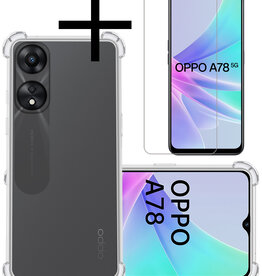 NoXx NoXx OPPO A78 Hoesje Shockproof Met Screenprotector