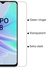 NoXx Hoes Geschikt voor OPPO A78 5G Hoesje Cover Siliconen Back Case Hoes Met 2x Screenprotector - Zwart