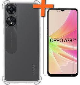 Nomfy Nomfy OPPO A78 Hoesje Shockproof Met Screenprotector