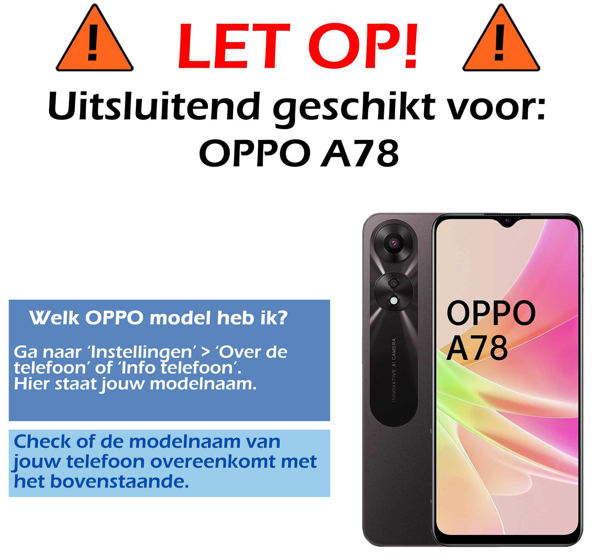 Nomfy Hoesje Geschikt voor OPPO A78 5G Hoesje Siliconen Cover Case Met 2x Screenprotector - Hoes Geschikt voor OPPO A78 Hoes Back Case - Zwart