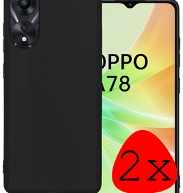 BASEY. BASEY. OPPO A78 Hoesje Siliconen - Zwart - 2 PACK