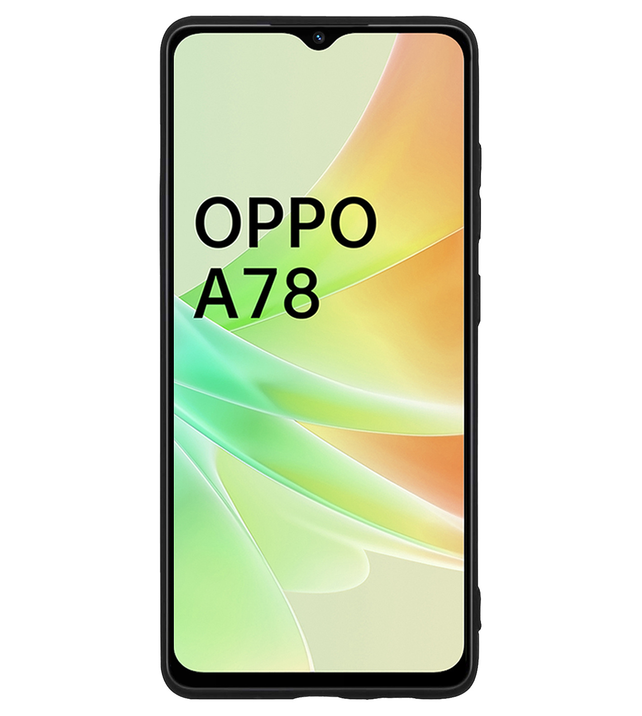 BASEY. Hoes Geschikt voor OPPO A78 5G Hoesje Siliconen Back Cover Case - Hoesje Geschikt voor OPPO A78 Hoes Cover Hoesje - Zwart - 2 Stuks