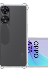 NoXx Hoes Geschikt voor OPPO A78 5G Hoesje Siliconen Cover Shock Proof Back Case Shockproof Hoes - Transparant
