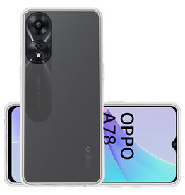 NoXx NoXx OPPO A78 Hoesje Siliconen - Transparant