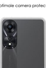 NoXx Hoes Geschikt voor OPPO A78 5G Hoesje Cover Siliconen Back Case Hoes - Transparant