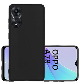NoXx NoXx OPPO A78 Hoesje Siliconen - Zwart