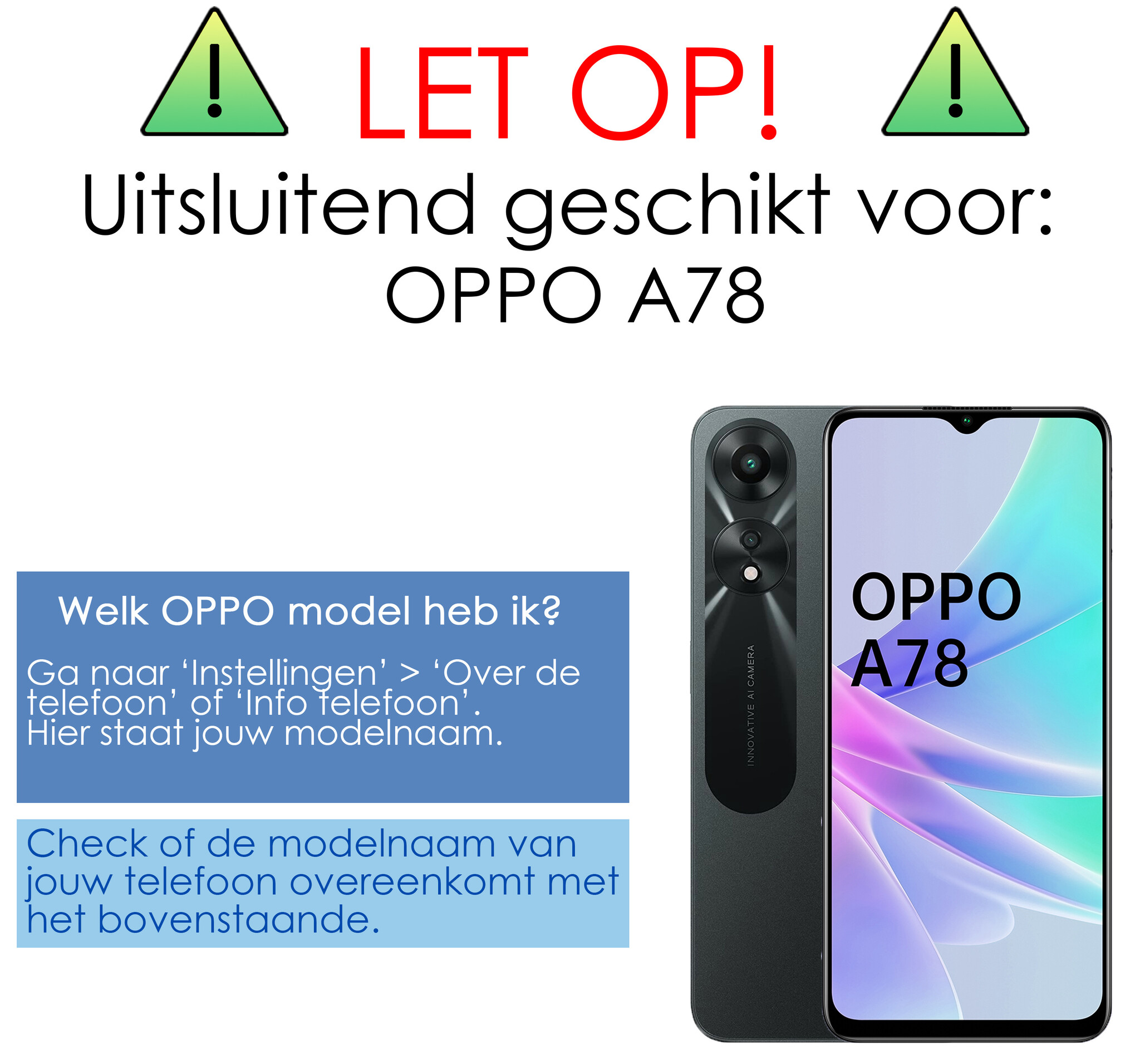 NoXx Hoes Geschikt voor OPPO A78 5G Hoesje Cover Siliconen Back Case Hoes - Zwart
