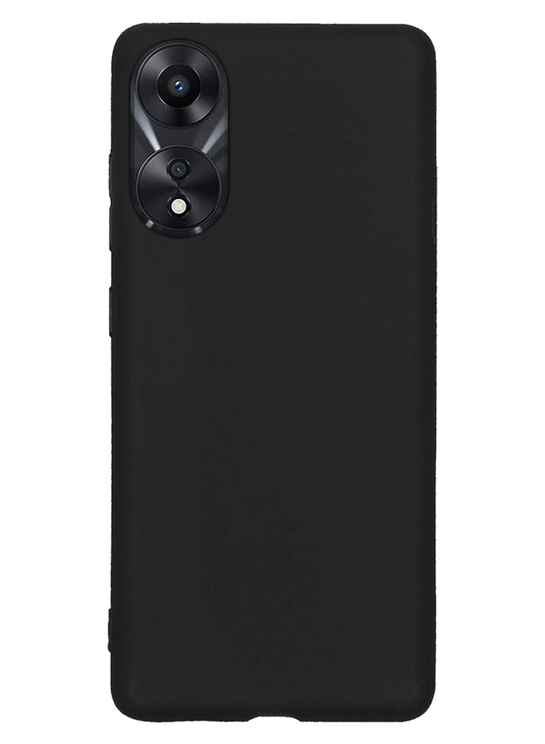 NoXx Hoes Geschikt voor OPPO A78 5G Hoesje Cover Siliconen Back Case Hoes Met 2x Screenprotector - Zwart