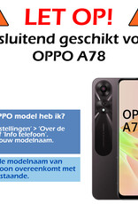 Nomfy Hoesje Geschikt voor OPPO A78 5G Hoesje Siliconen Cover Case - Hoes Geschikt voor OPPO A78 Hoes Back Case - Transparant