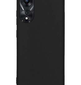 Nomfy Nomfy OPPO A78 Hoesje Siliconen - Zwart