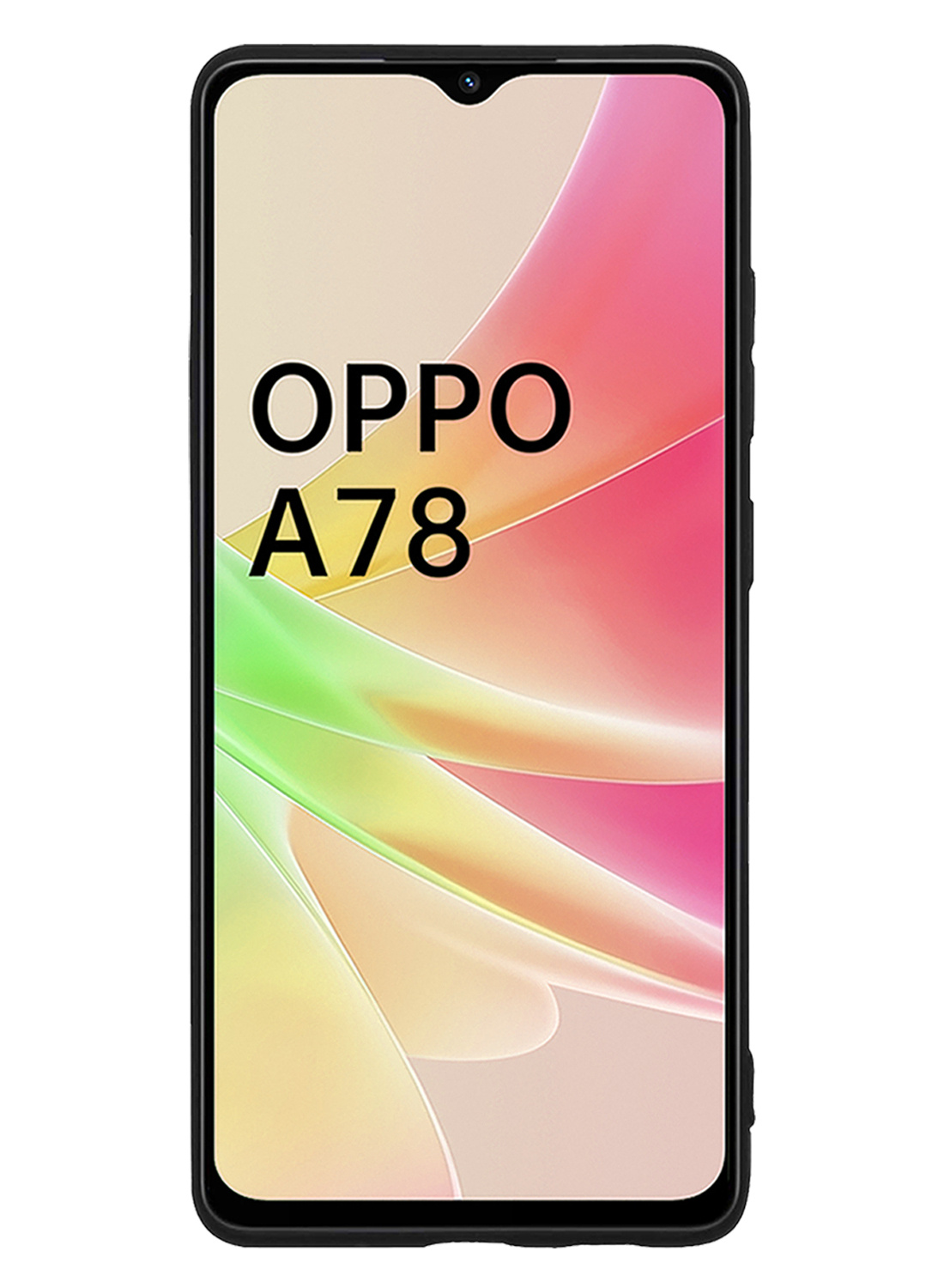 Nomfy Hoesje Geschikt voor OPPO A78 5G Hoesje Siliconen Cover Case - Hoes Geschikt voor OPPO A78 Hoes Back Case - 2-PACK - Zwart