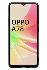 Nomfy Hoesje Geschikt voor OPPO A78 5G Hoesje Siliconen Cover Case Met 2x Screenprotector - Hoes Geschikt voor OPPO A78 Hoes Back Case - Zwart